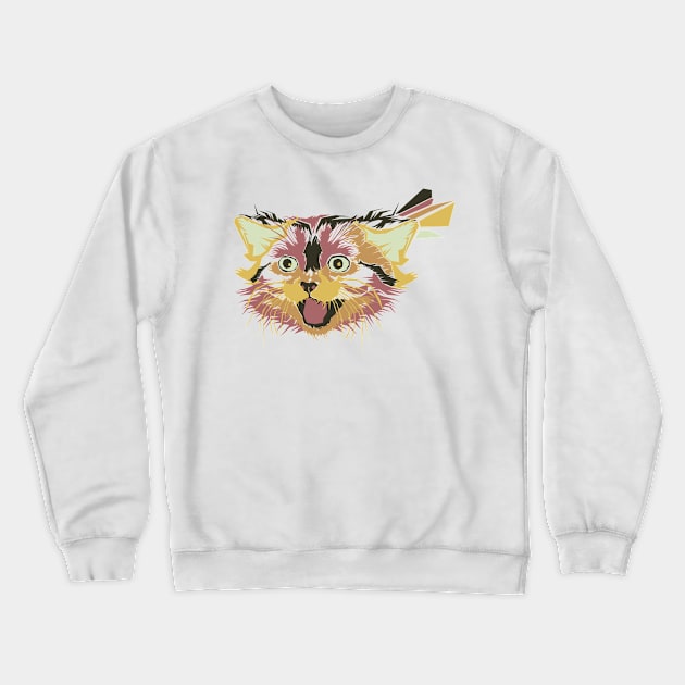 Smile Cat Crewneck Sweatshirt by gblackid